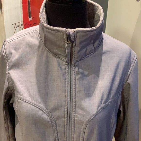 Free Country heather gray faux fur lined Moyen zip jacket, medium - Picture 2 of 9